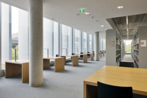 ULB Lichtwiese Universitäts Landesbibliothek Darmstadt library building architecture design interior view