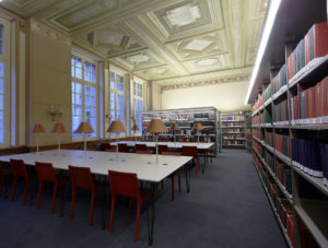 Bibliothèque interuniversitaire Sorbonne library building architecture design interior view