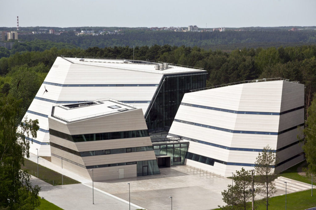 vilnius university library building architecture design exterior view