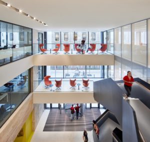 RCSI Royal College of Surgeons in Ireland Dublin library building architecture design interior view