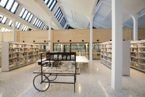 Biblioteca Montserrat Abello Barcelona library building architecture design interior view