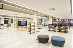 Biblioteca Montserrat Abello Barcelona library building architecture design interior view